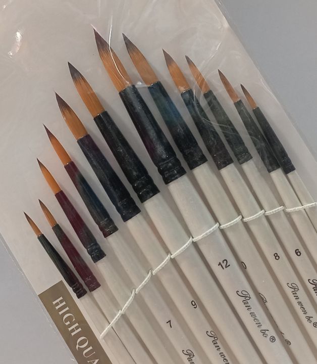 Artist%20%20Range%20Round%20Paint%20%20Nylon%20Fiber%20Brush%20For%20Acrylics%20And%20Oil%20Set%20Of%2012%20Pcs%20-%20Image%204