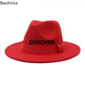 DISICHEN 2023 New Hot Wide Brim Felt Fedora Hats With Bee Ribbon Autumn Winter Wedding Party Trilby Hat Men Gentleman Jazz Hats 56-58CM Portable. 
