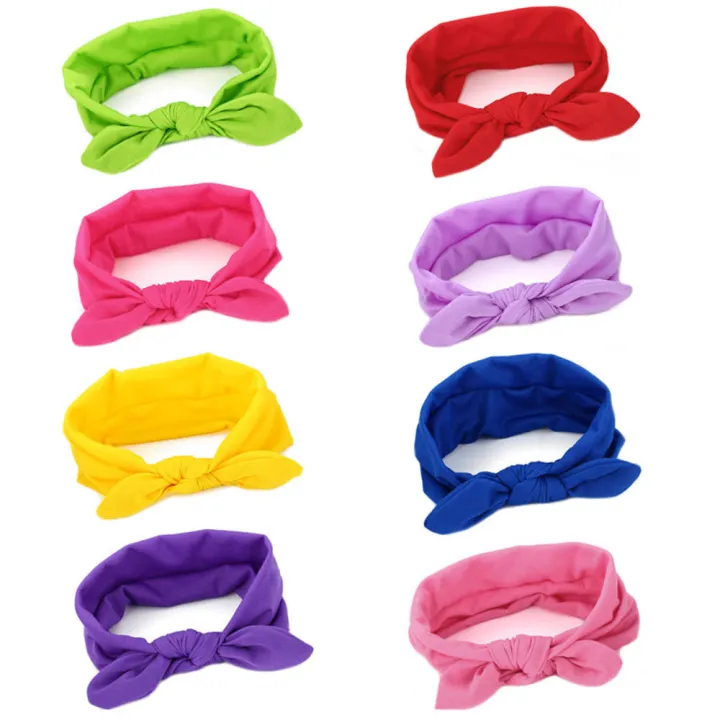 Solid%20Color%20Headbands%20for%20Women%20Headwraps%20Hair%20Bands%20with%20Bows%20Cotton%20-%20Image%202
