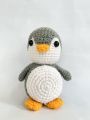 Knitted Penguin Doll 8". 