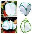 Durable Green Collapsible Insect Cage Zipper Opening Transparent Mesh Plant Insect Screen Feeding Box Insect Habitat Breeding Observing Cages Indoor Outdoor. 