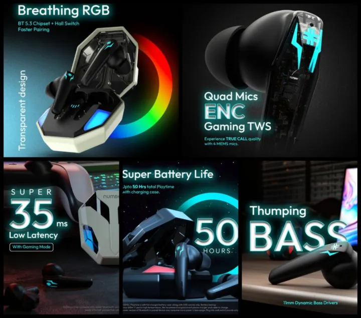 Number%20Super%20Buds%20Pro%20GT99,%20ENC%20Gaming,%20Super%20Low%20Latency%2035%20MS,%20Upto%2050%20Hrs%20Playback%20Bluetooth%20Earbuds%20-%20Image%202