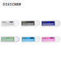 DISICHEN Fashion Mini Pocket Basic Calculator with Magnifier Solar Transparent Ruler Digital Desktop Fit for Kids Student School Supplies. 