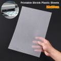 1Pcs Durable Printable Shrink Plastic Sheets Handmade 29x20cm Shrink Film Translucent White Shrinky Art Papers for Inkjet Printer. 