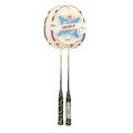 Super-K Set Of 2 White/Blue Badminton Racket With Free Cock Bag- Sda51968. 