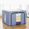 Steel Frame Storage Box Oxford Cloth Storage Box Quilt Storage Box Folding Wardrobe Fabric Extra Large Storage Bag. 