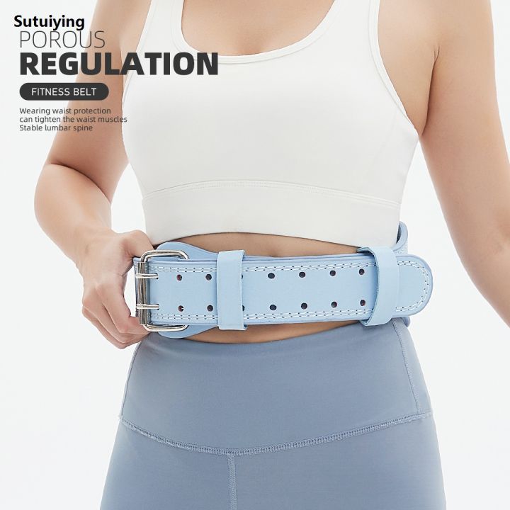 Sutuiying%20Matt%20PU%20Sports%20Belt%20Fitness%20Squat%20Deadlift%20Luxury%20Weightlifting%20Belt%20Fitness%20Protection%20-%20Image%205