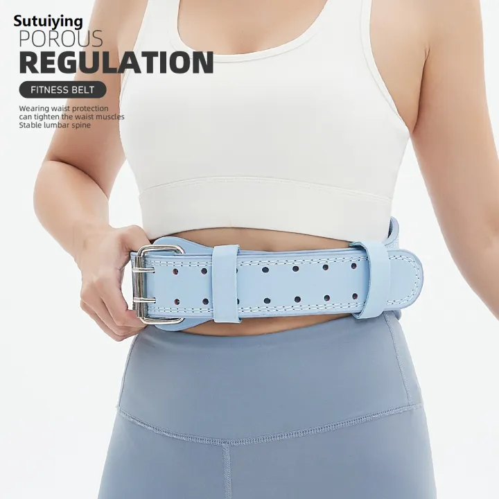 Sutuiying%20Matt%20PU%20Sports%20Belt%20Fitness%20Squat%20Deadlift%20Luxury%20Weightlifting%20Belt%20Fitness%20Protection%20-%20Image%205