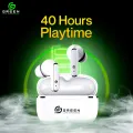 Green Pulse ANC (UP to 32 dB) Earbuds | 40 Hours | Quad Mic |  App Support | BT Version 6.0 | 45ms Low Latency| IPX5 Water Resistance  | ASAP  Fast Charging | 12.4mm Driver For Deep Bass Wireless Earbuds | Type-c Charging. 