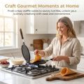 Portable Non Stick Egg Roll Press Stick Proof Aluminum Taco Press Grid Pattern Double Sided Tortilla Press Waffles Tortillas Egg Rolls. 