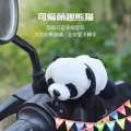 Little Dinosaur Lying Panda Plush Toy Bicycle Decoration Doll Mountain Bike Pendant Velcro Handlebar Frame Accessories. 