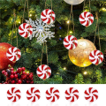 NAMUNY 200Pcs Christmas Cane Christmas Tree Hanging Ornaments for Holiday Decoration Favors 25mm. 