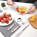 1/3/4Pcs Gift Cartoon Crayon Shin-chan Cutlery Set Simplicity Portable Fork And Chopsticks Set Tableware. 