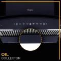 Whirlpool 60cm 1200 m3/hr Filter less Auto-Clean Kitchen Chimney  (CGFL 604 HAC BK HOOD, Touch + Gesture Control, Black). 