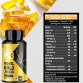 MuscleBlaze Omega 3 Fish Oil Gold 1300mg 60 Capsules with 3x Triple Strength Formula 500mg EPA & 400mg DHA. 