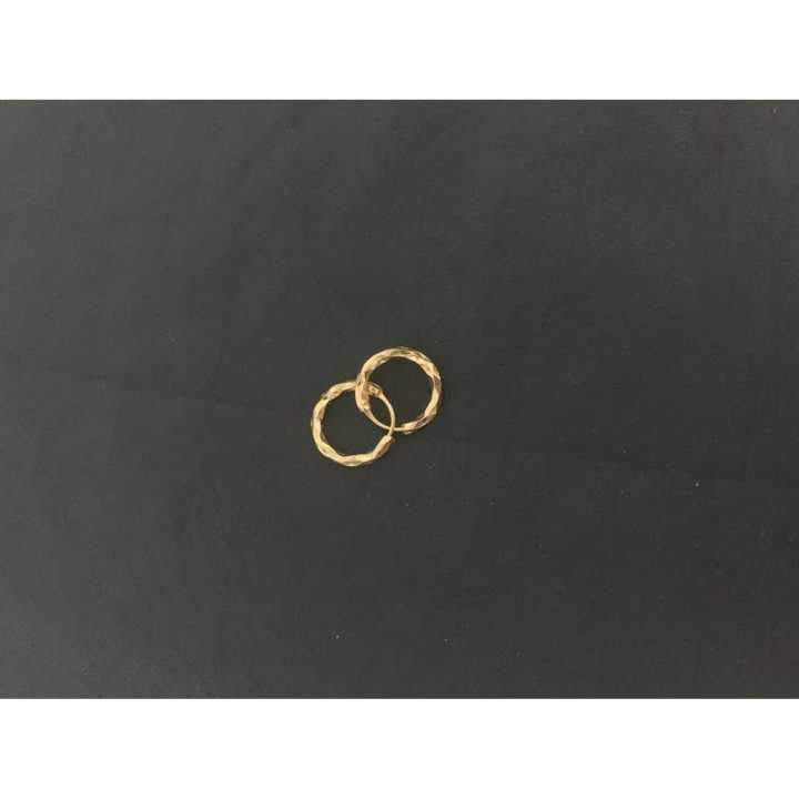 Golden Beruwa Small Hoop Earrings For Kids Girls - Comes With Gold Storage Box