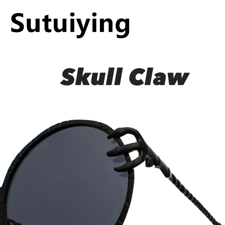 Sutuiying%20VIVIBEE%20Retro%20Skull%20Claw%20Round%20Sunglasses%20for%20Women%20Fishion%202025%20Fifty%20percent%20discount%20Trending%20Product%20Gothic%20Sun%20Glasses%20Gold%20Metal%20Frame%20Shades%20-%20Image%205
