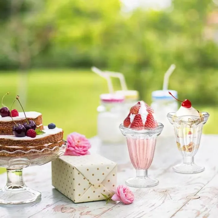 6%20Pack%20Glass%20Tulip%20Sundae%20Cups,%206.7%20Ounce%20Clear%20Milkshakes%20Footed%20Ice%20Cream%20Cups%20Dessert%20Bowls%20Set%20for%20Sherbet%20Trifle,%20Fruit,%20Salad,%20Snack,%20Cocktail%20-%20Image%203