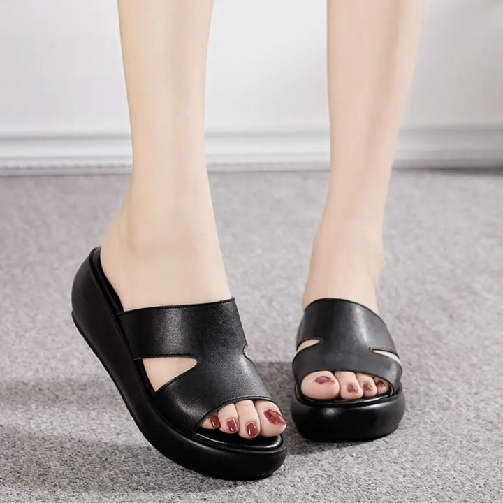 Women%20Slipper's%202023%20Summer%20Genuine%20Leather%20Wedge%20Heels%20Fashion%20Sandals%20-%20Image%204