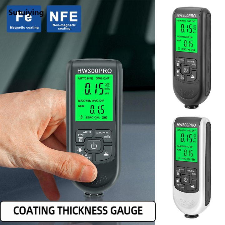 Sutuiying HW300 PRO 1 PC Coating Thickness Gauge, Automotive Luxury Paint Surface Tester, Paint Thickness Gauge