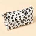 VaryGood Daisy Print Multipurpose Zippered Cosmetic Storage Bag. 