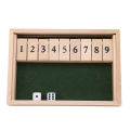 Aomeidaju Wooden Board Game Practical Ability Shut The Box Dice Game. 