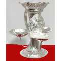 Silver Plated Ganesh Tikadani,Pooja Items,. 