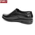 Run Shoes  Black Leather Plain Slip-on Official / Formal Shoe For Men (1560). 