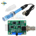Liquid PH 0-14 Value Detection Regulator Sensor Module Monitoring Control Meter Tester + BNC PH Electrode Probe For Arduino. 