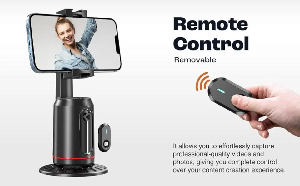 K&F CONCEPT 71" Face Tracking Tripod, Auto Face Tracking Selfie Stick With 2 Fill Lights, Auto Face Tracking Tripod 360 Totation With Stand, Gesture Control, Remote Control - View #4