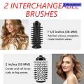 Ashunqiwen 2-in-1 360 Rotating AirFlow Hot Air Brush Hair Straightener Curler Iron Volumizer Blowers Electric Hair Dryer Comb. 