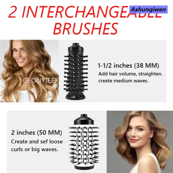 Ashunqiwen%202-in-1%20360%20Rotating%20AirFlow%20Hot%20Air%20Brush%20Hair%20Straightener%20Curler%20Iron%20Volumizer%20Blowers%20Electric%20Hair%20Dryer%20Comb%20-%20Image%205