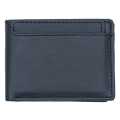 Black Color Genuine Leather Plain Design Bi-Fold Leather Purse For Men. 