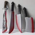 Decorative Bloody Axe Realistic Looking Plastic Halloween Fake Machetes Statue Sickle Knife Horror Cosplay Arm Prop For Home GENGLI. 