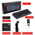 REDRAGON Draconic Pro K530 RGB Support Bluetooth 5.0 wireless 2.4G USB 3 mode Mechanical Gaming Keyboard 61 Keys. 