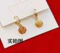 Vieam Gold Filled Live Streaming Same Style Little Elephant Full Circle Blessing Character Bowknot Rose Vine Stud Earrings. 