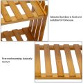 NAMUNY 2 Layers Bamboo Storage Rack Kitchen Spice Jar Bottle Seasoning Rack Decoration Organizer Shelf Home Desktop Racks. 