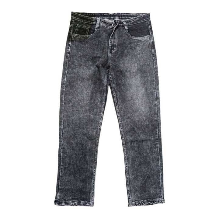 Denim Oversized Dirty Wash Jeans Pant For Men