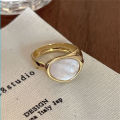 Retro Romantic Matching Drop Glaze Gold Color Open Rings Women Fashion Jewelry MNP. 