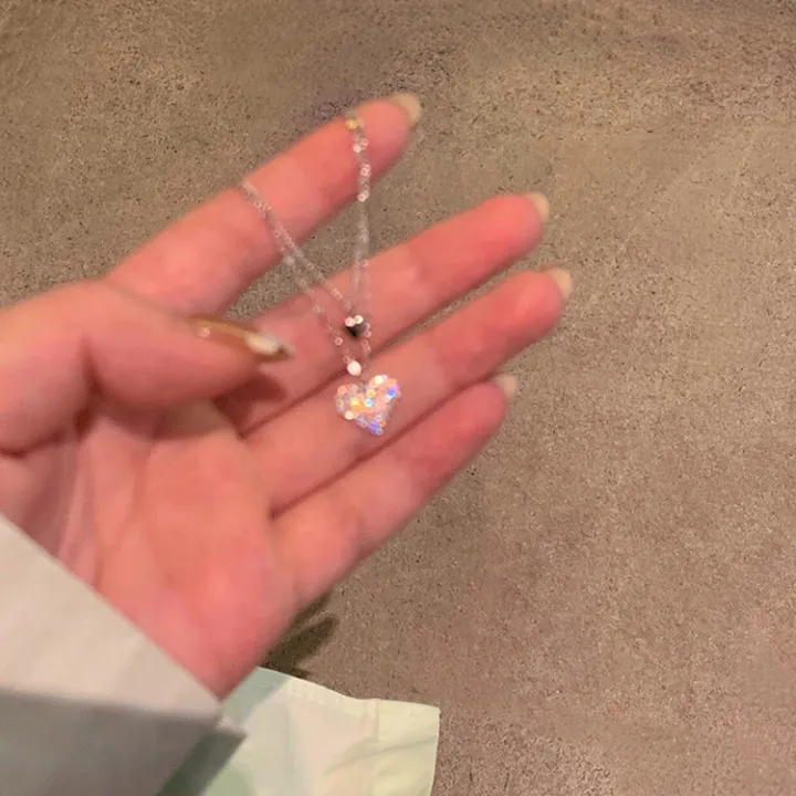 Free%20And%20Adjustable%20Size%20Korean%20Double%20Heart%20Necklace%20Stainless%20Steel%20Love%20Pendant%20Party%20Metal%20Choker%20Jewelry%20-%20Image%206