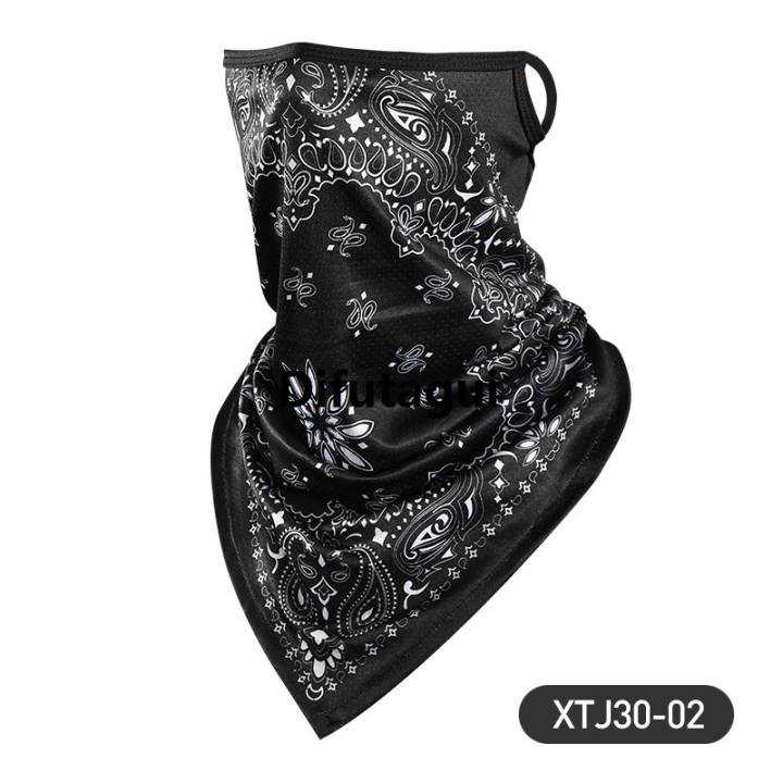 Difutagui YaYazzTeT Summer Cold Ice Motorcycle Face Mask Men Skull Caps Helmet Luxury Balaclava Headwrap Bandana Face Shield Headband Running Cycling Hat