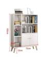 Kamakhya Decor New Modern Simple Bookcase Indoor Floor Storage Cabinet Double Door With Foot Combination Storage Cabinet. 