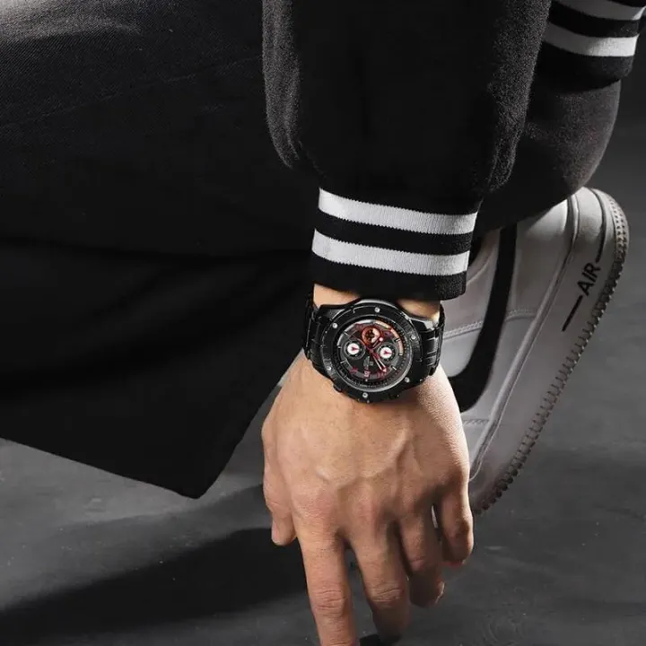 NaviForce%20NF8056%20Business%20Fashion%20Chronograph%20Date%20Display%20Stainlees%20Steel%20Watch%20For%20Men%20-%20Red/Black%20-%20Image%205