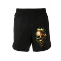 Skull Cotton Unisex Summer Shorts. 