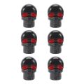 ARELENE 3 Pair Motorcycle Skull Number Plate Frame Screws Fitting Screw Black. 