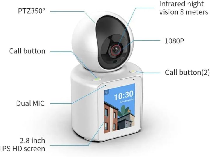 ChatCam%20-%20Home%20Two%20Way%20Video%20Calling%20Surveillance%20Device%20For%20Elderly,%20Friends%20and%20Family%20One%20Click%20Call%20and%20Answer,%201080p%20Video%20Capture%20Resolution,%20Alert%20Type,%20Indoor%20Usage%20-%20Image%206