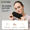 DISICHEN Luxury 3D Stereoscopic Sleep Eye Mask Relieve Fatigue, Block Light, Breathable Magic Memory Sponge Eye Protection, Essential for Travel. 