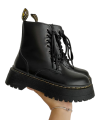 Black Triple Sole Martin Leather Boots for Women (HG-4). 