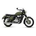 Jawa 42 Double ABS 300 CC Galactic Green Bike. 