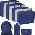 Polyester 7 Set Packing Cubes Luggage Packing Organizers For Travel Accessories. 